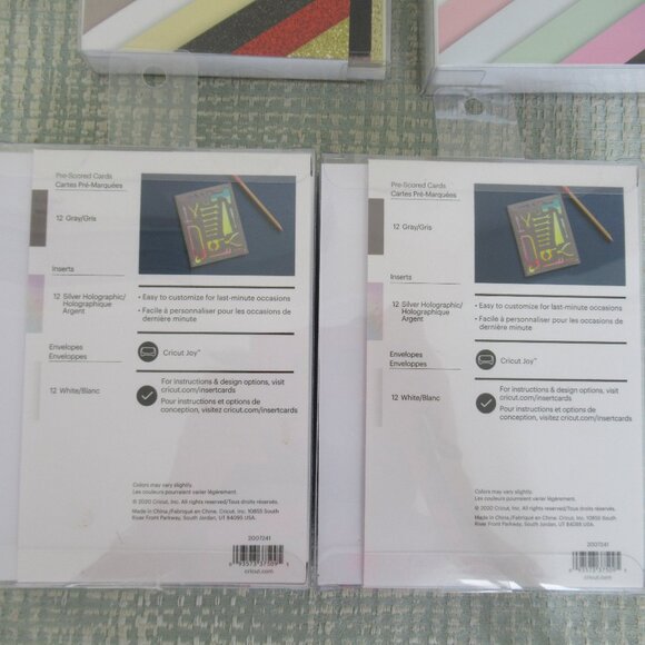 New Lot of 4 Cricut Joy Insert Cards Bundle of 4 Assorted, New in Package - Picture 4 of 7